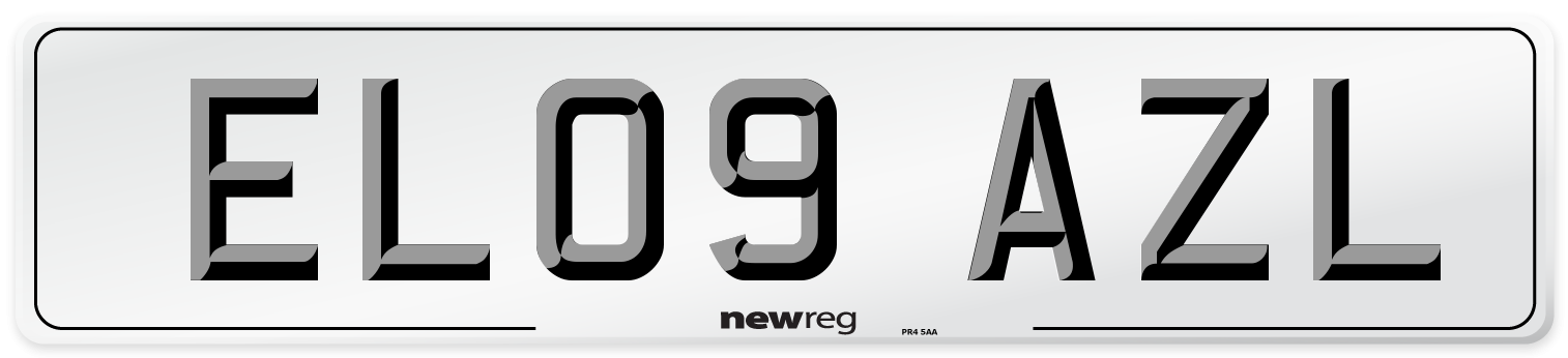 EL09 AZL Number Plate from New Reg